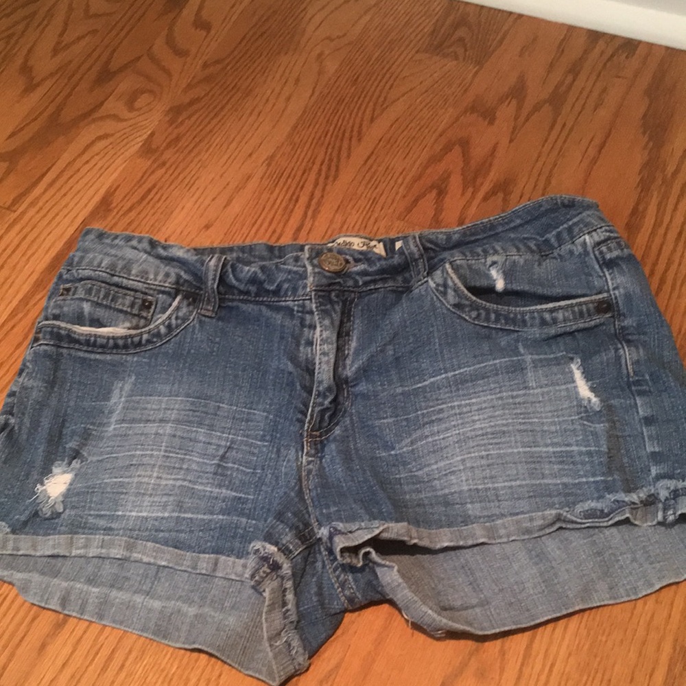Denim shorts